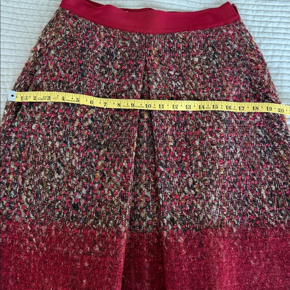 Alberta Ferretti Multicolor Tweed A-Line Skirt USA size 4